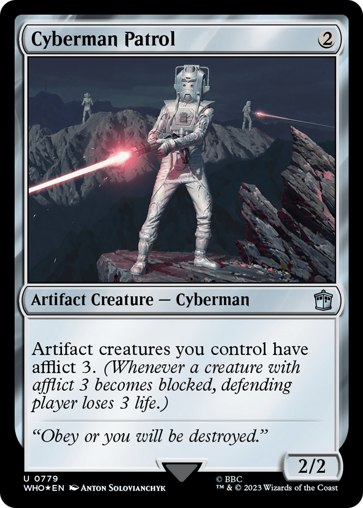 Cyberman Patrol (Surge Foil) [Doctor Who] | Dumpster Cat Games