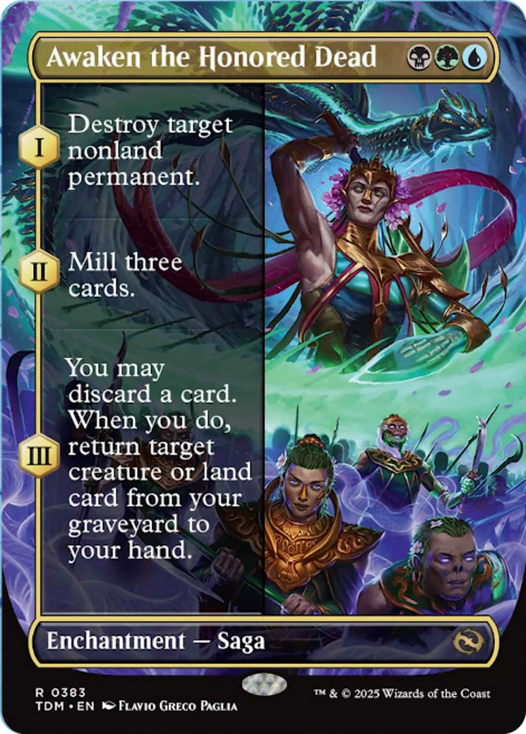 Awaken the Honored Dead (Borderless) [Tarkir: Dragonstorm] | Dumpster Cat Games