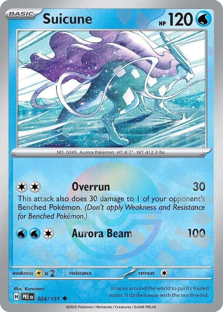 Suicune (024/131) (Poke Ball Pattern) [Scarlet & Violet: Prismatic Evolutions] | Dumpster Cat Games