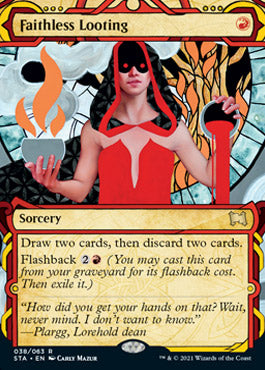 Faithless Looting (Foil Etched) [Strixhaven: Mystical Archive] | Dumpster Cat Games