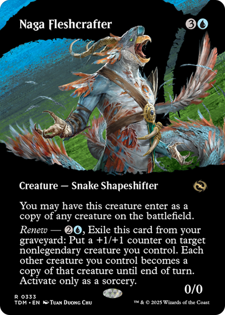 Naga Fleshcrafter (Borderless) [Tarkir: Dragonstorm] | Dumpster Cat Games