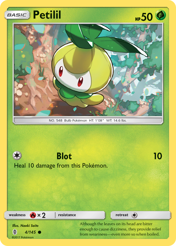 Petilil (4/145) [Sun & Moon: Guardians Rising] | Dumpster Cat Games