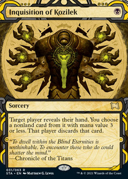 Inquisition of Kozilek (Foil Etched) [Strixhaven: Mystical Archive] | Dumpster Cat Games
