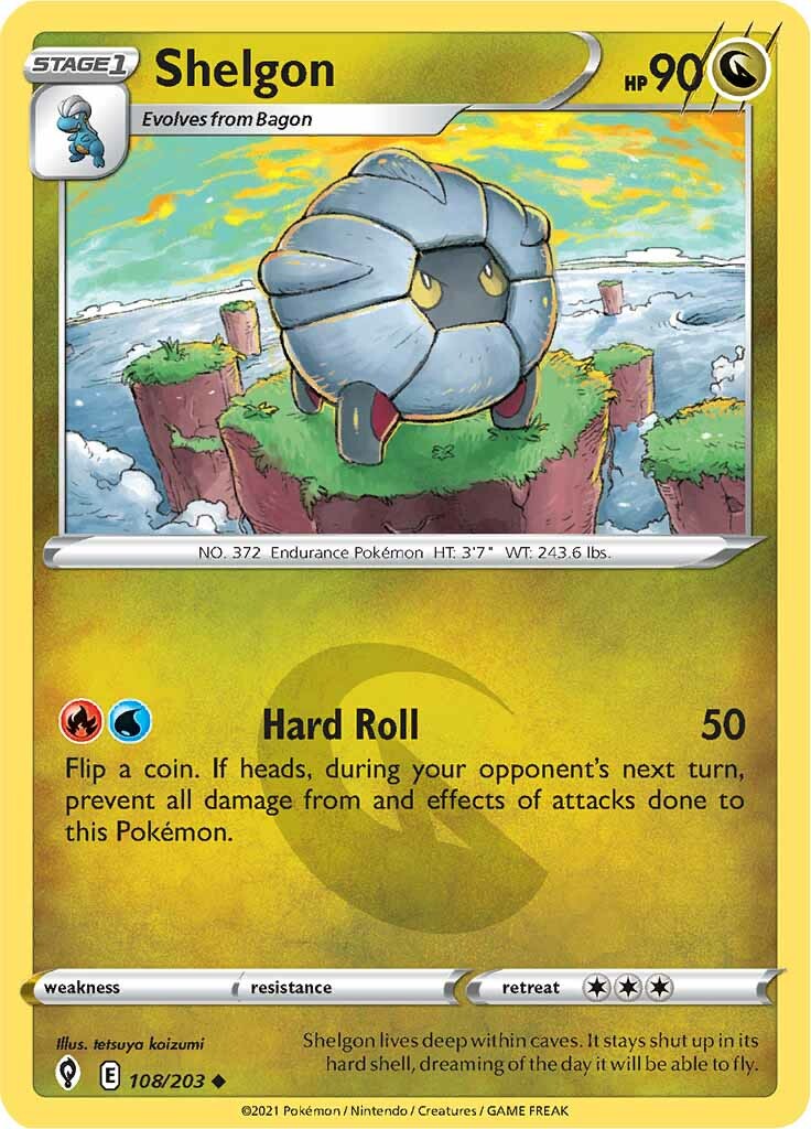 Shelgon (108/203) [Sword & Shield: Evolving Skies] | Dumpster Cat Games