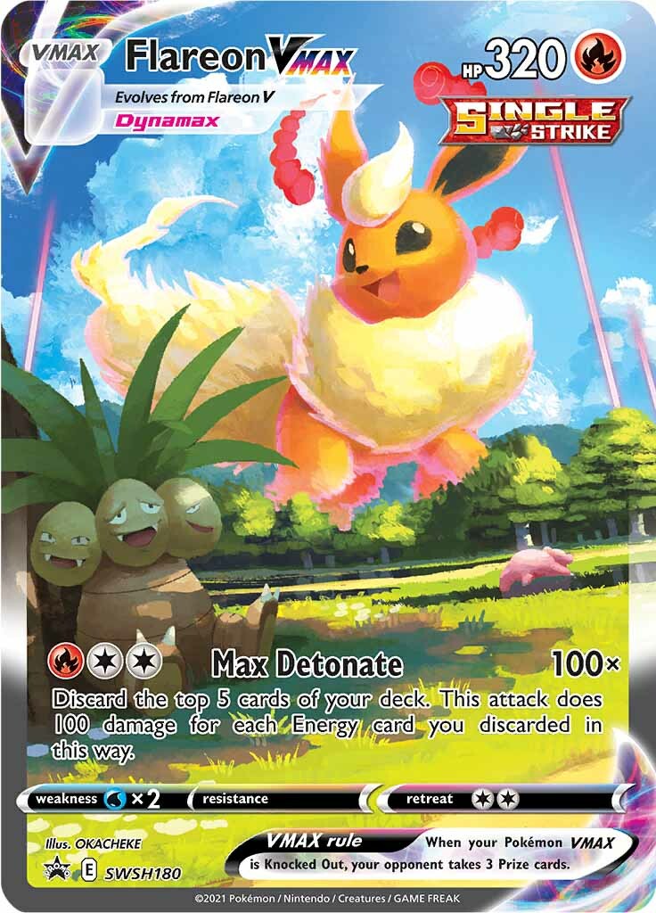 Flareon VMAX (SWSH180) [Sword & Shield: Black Star Promos] | Dumpster Cat Games
