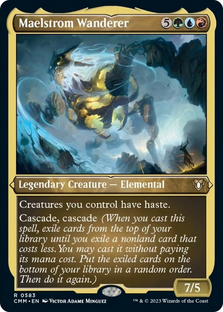 Maelstrom Wanderer (Foil Etched) [Commander Masters] | Dumpster Cat Games