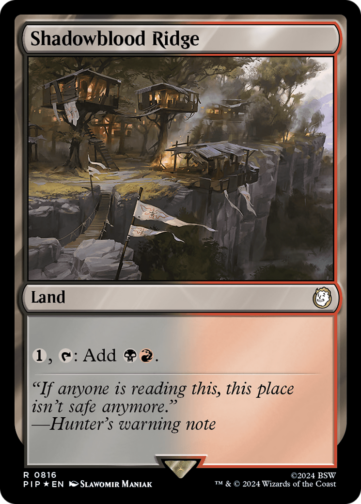 Shadowblood Ridge (Surge Foil) [Fallout] | Dumpster Cat Games