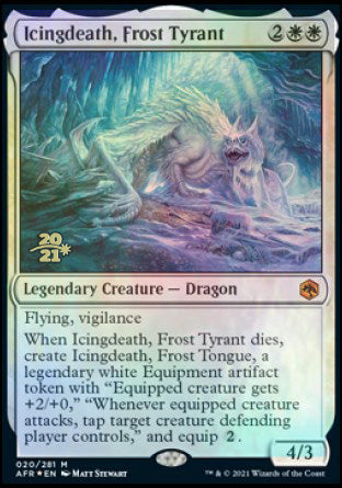 Icingdeath, Frost Tyrant [Dungeons & Dragons: Adventures in the Forgotten Realms Prerelease Promos] | Dumpster Cat Games