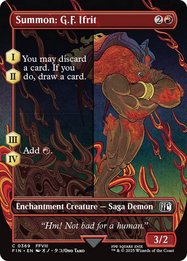 Summon: G.F. Ifrit (Borderless) [FINAL FANTASY] | Dumpster Cat Games