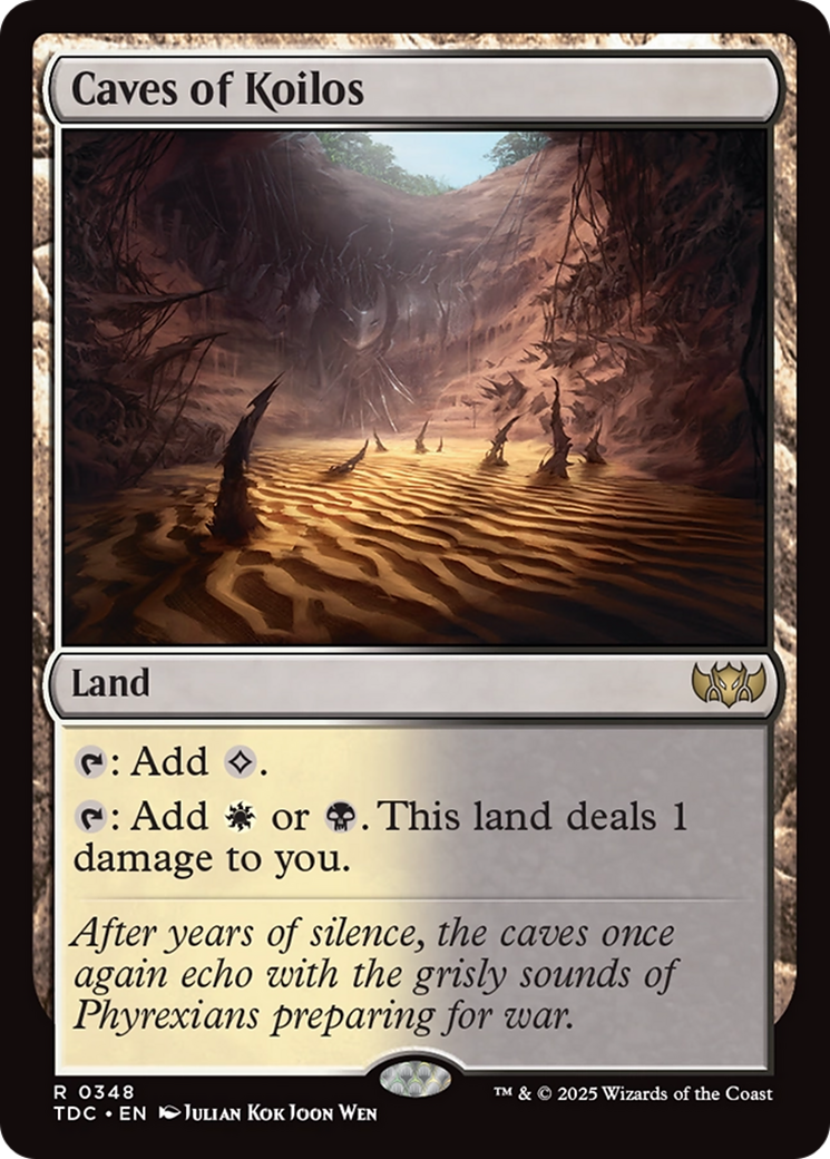 Caves of Koilos [Tarkir: Dragonstorm Commander] | Dumpster Cat Games