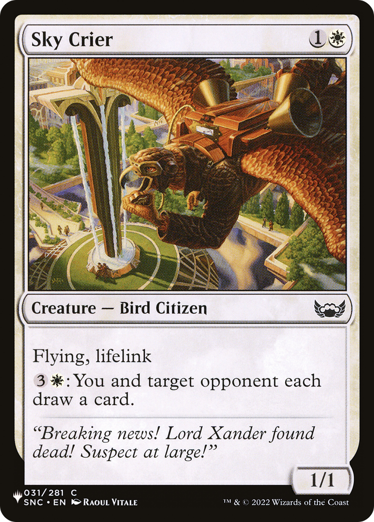 Sky Crier [The List] | Dumpster Cat Games