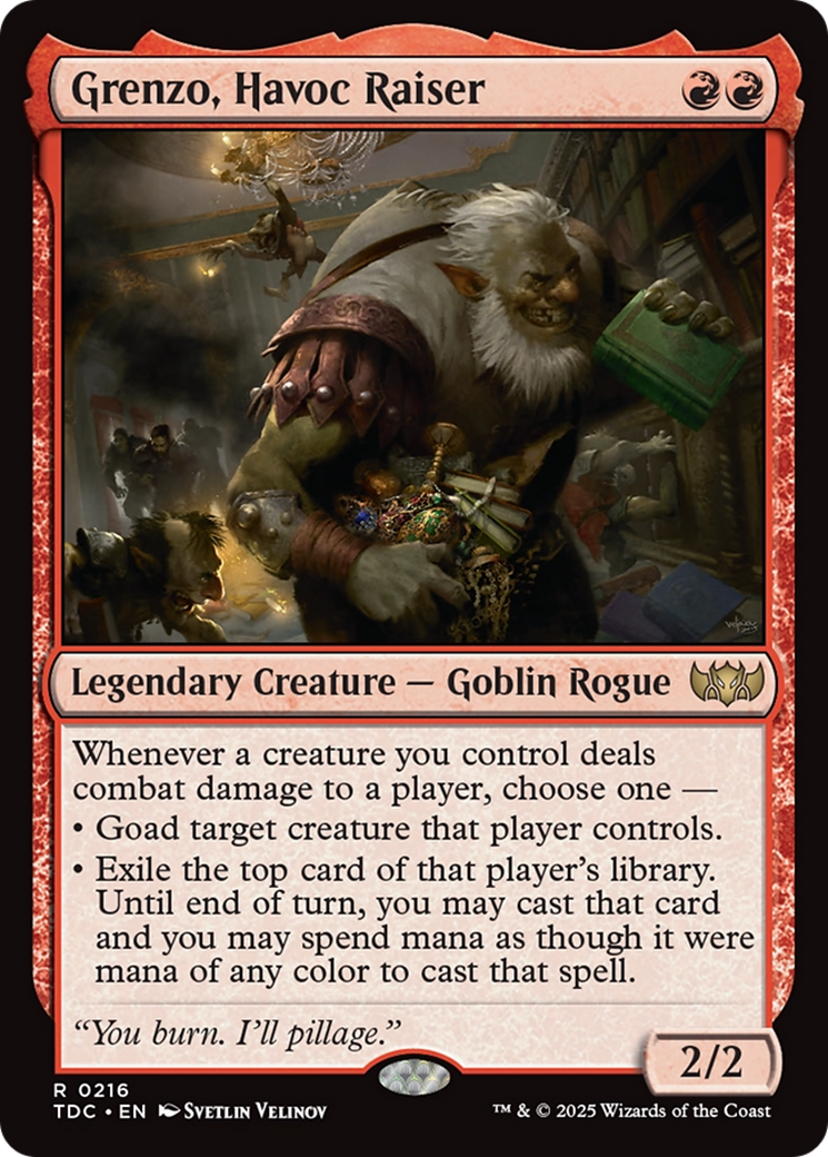 Grenzo, Havoc Raiser [Tarkir: Dragonstorm Commander] | Dumpster Cat Games