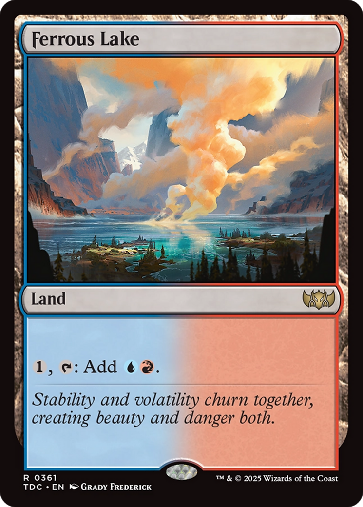 Ferrous Lake [Tarkir: Dragonstorm Commander] | Dumpster Cat Games