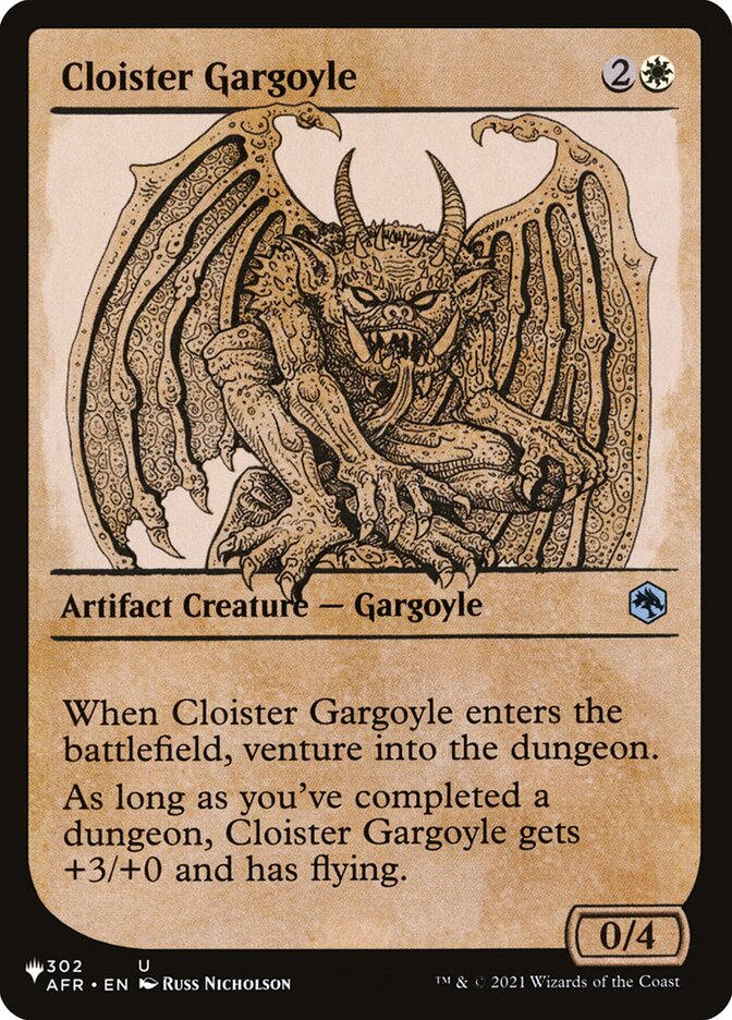 Cloister Gargoyle (Showcase) [The List] | Dumpster Cat Games