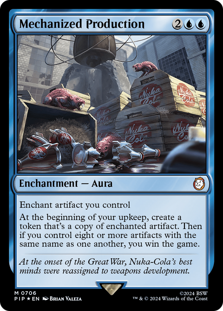 Mechanized Production (Surge Foil) [Fallout] | Dumpster Cat Games