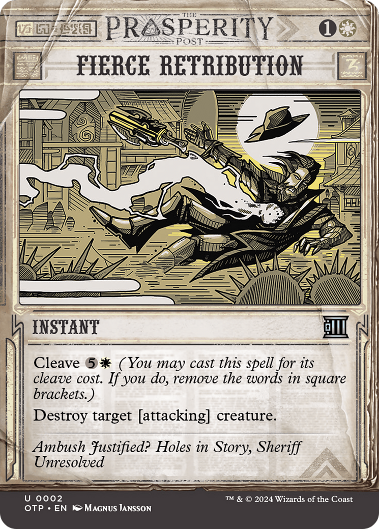 Fierce Retribution [Outlaws of Thunder Junction: Breaking News] | Dumpster Cat Games