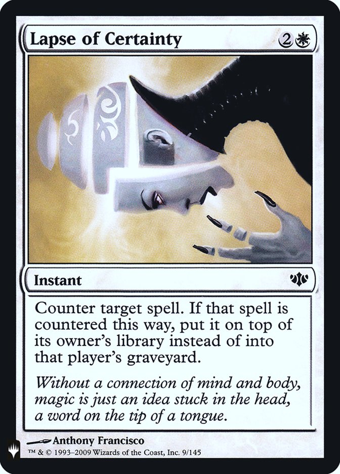 Lapse of Certainty [Mystery Booster] | Dumpster Cat Games