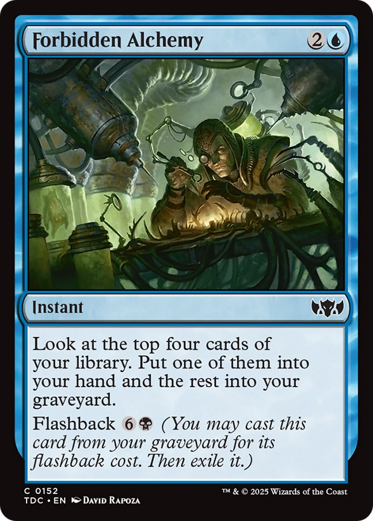 Forbidden Alchemy [Tarkir: Dragonstorm Commander] | Dumpster Cat Games