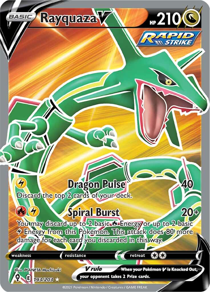 Rayquaza V (193/203) [Sword & Shield: Evolving Skies] | Dumpster Cat Games