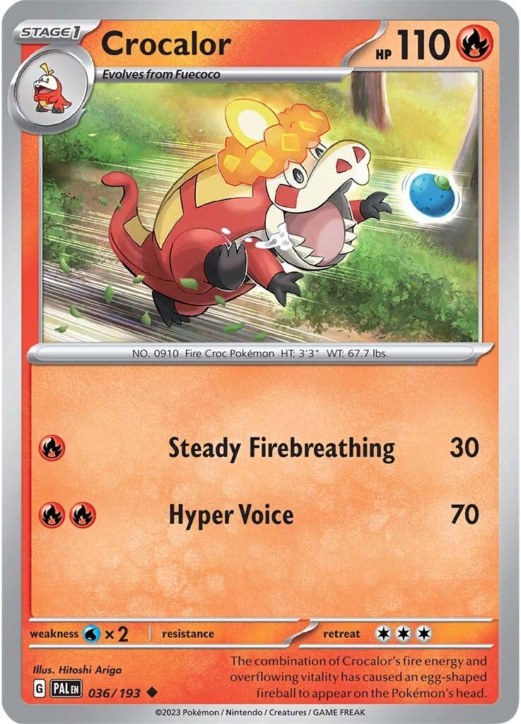 Crocalor (036/193) [Scarlet & Violet: Paldea Evolved] | Dumpster Cat Games