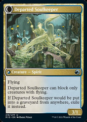 Devoted Grafkeeper // Departed Soulkeeper [Innistrad: Midnight Hunt] | Dumpster Cat Games