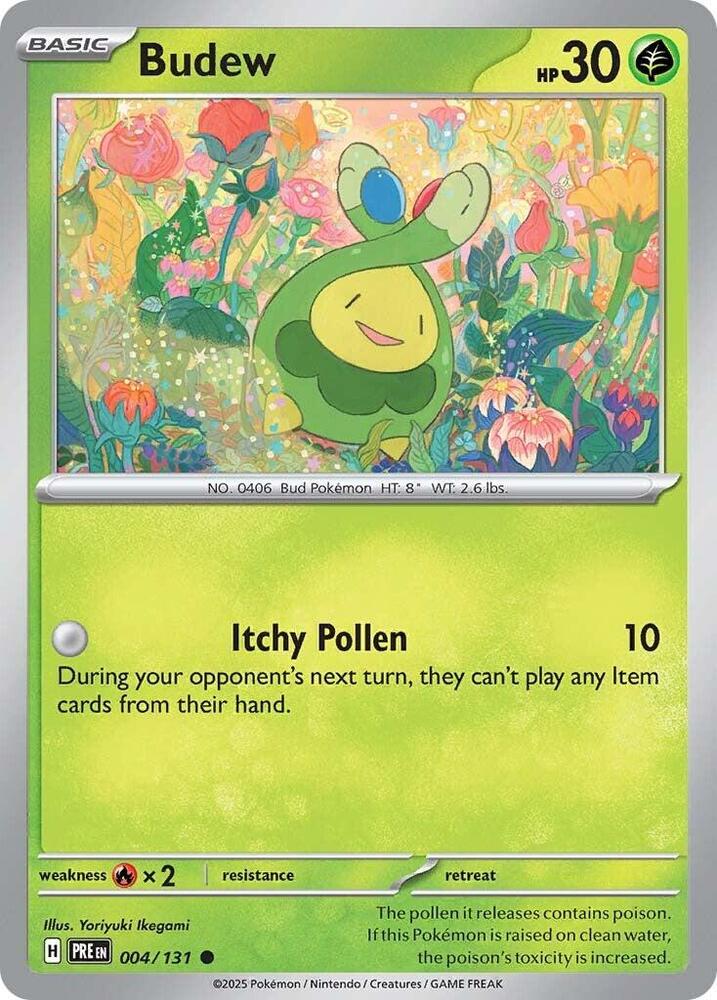 Budew (004/131) [Scarlet & Violet: Prismatic Evolutions] | Dumpster Cat Games