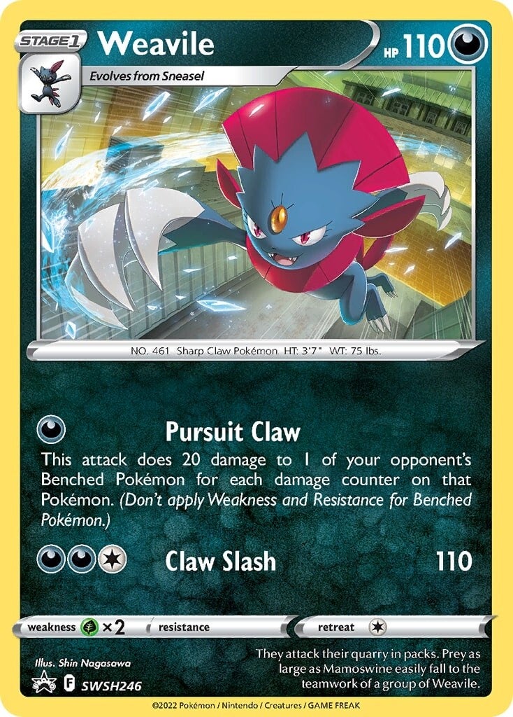 Weavile (SWSH246) [Sword & Shield: Black Star Promos] | Dumpster Cat Games