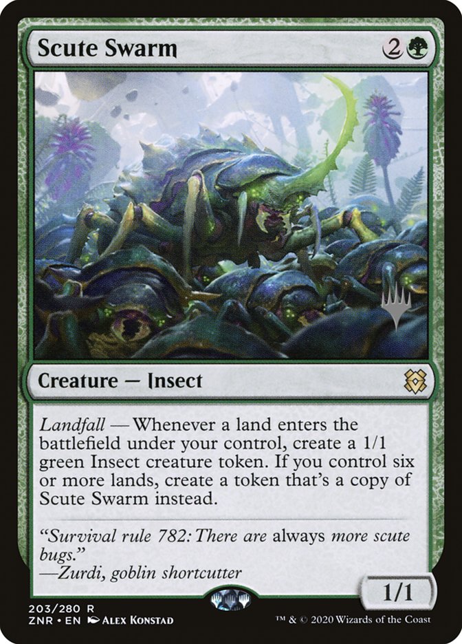 Scute Swarm (Promo Pack) [Zendikar Rising Promos] | Dumpster Cat Games