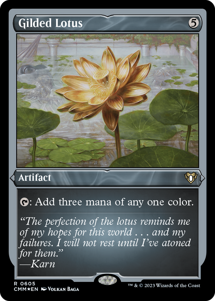 Gilded Lotus (Foil Etched) [Commander Masters] | Dumpster Cat Games