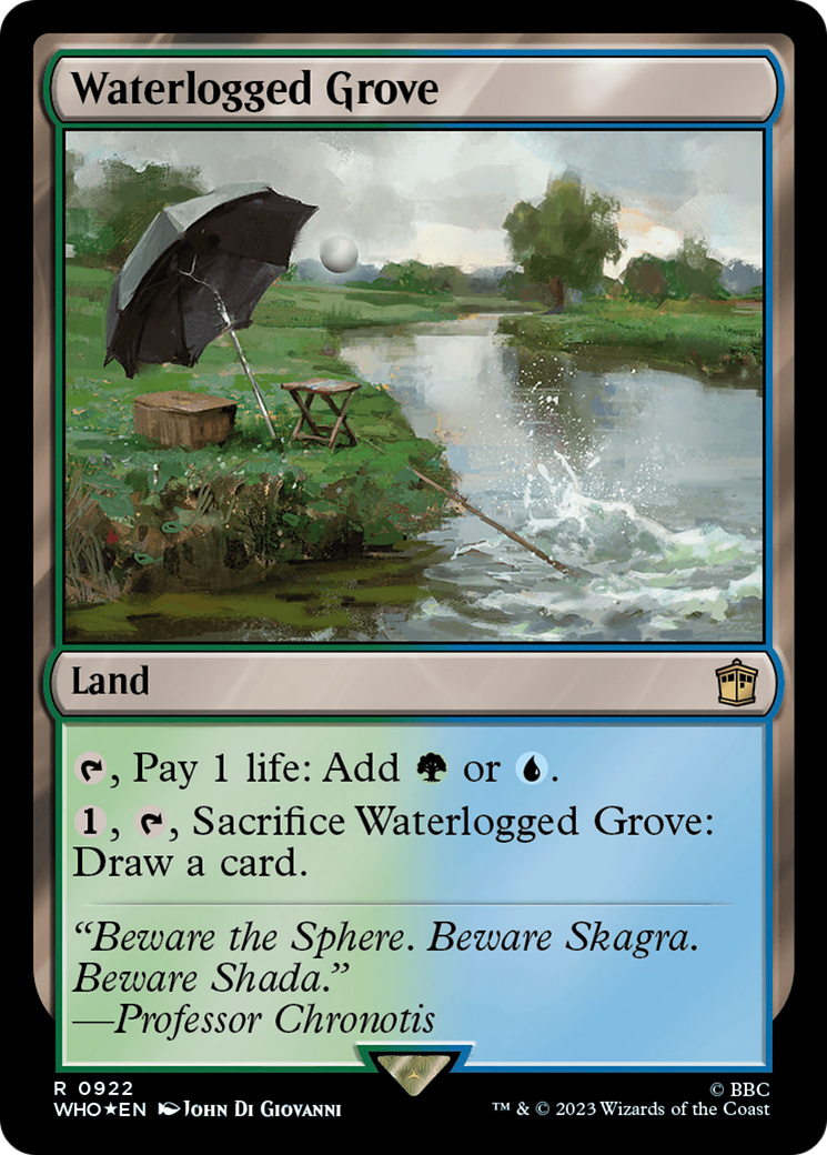 Waterlogged Grove (Surge Foil) [Doctor Who] | Dumpster Cat Games