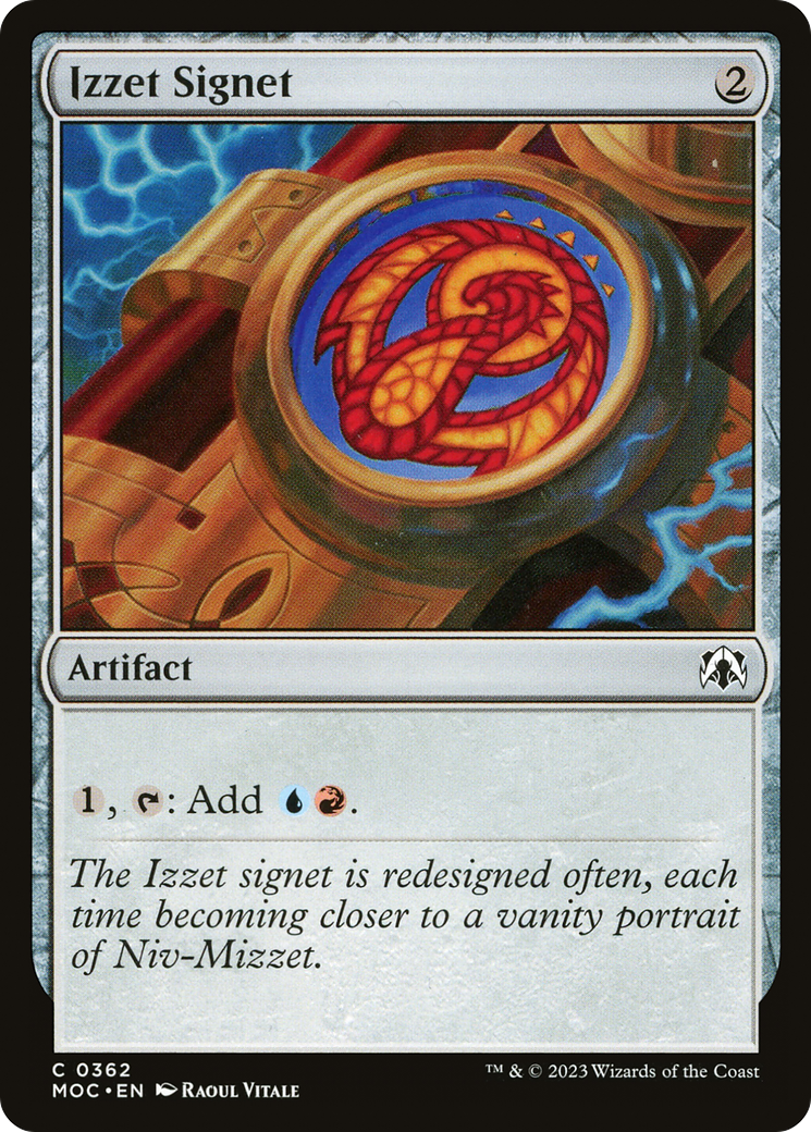 Izzet Signet [March of the Machine Commander] | Dumpster Cat Games