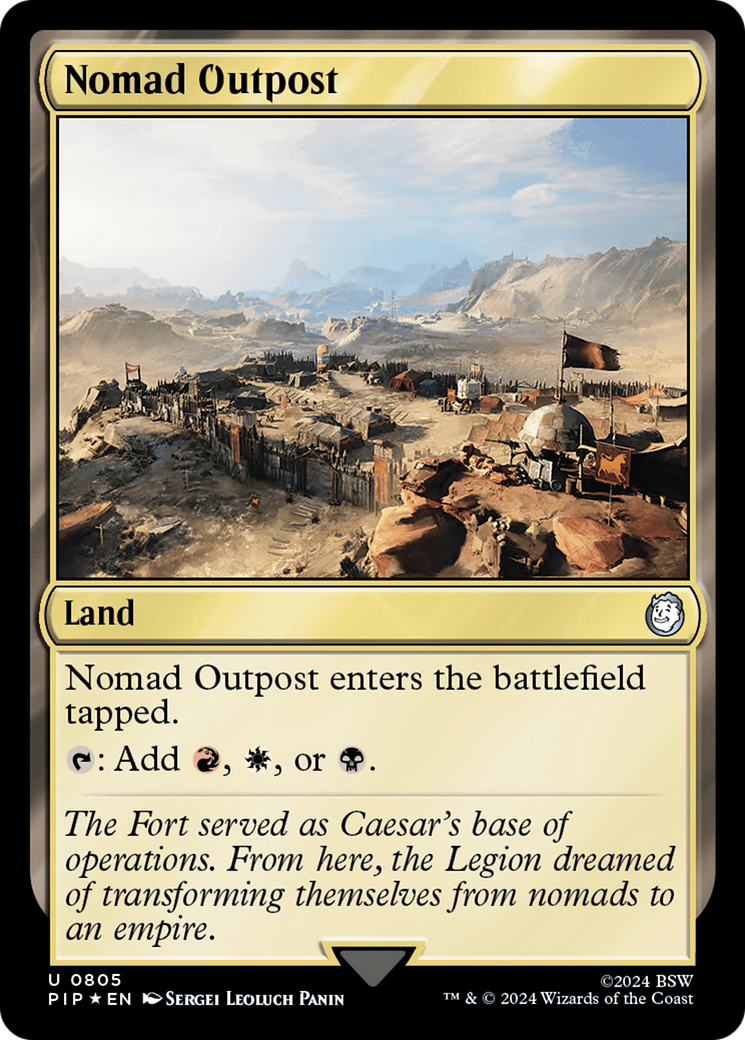 Nomad Outpost (Surge Foil) [Fallout] | Dumpster Cat Games
