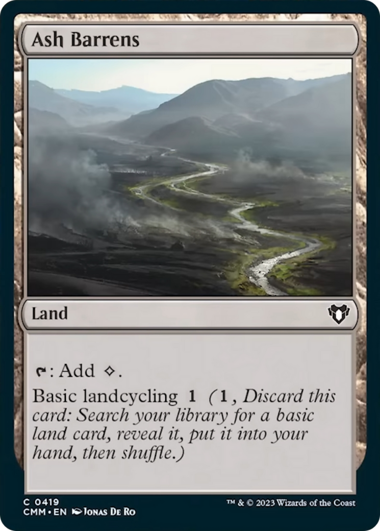 Ash Barrens [Commander Masters] | Dumpster Cat Games