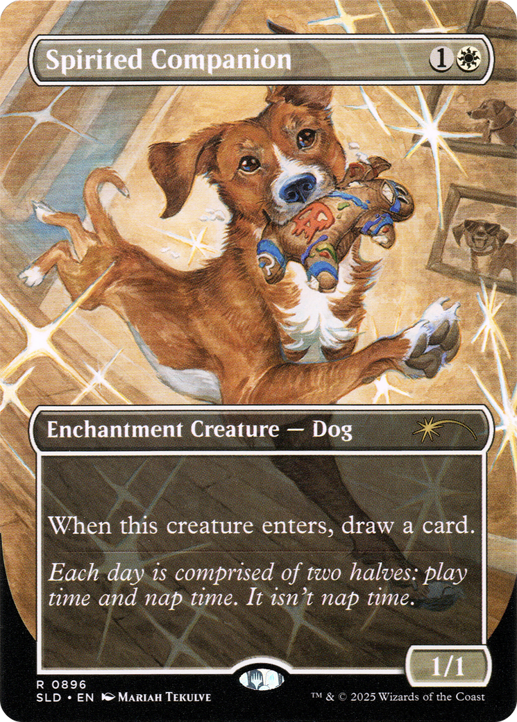 Spirited Companion (0896) (Rainbow Foil) [Secret Lair Drop Series] | Dumpster Cat Games
