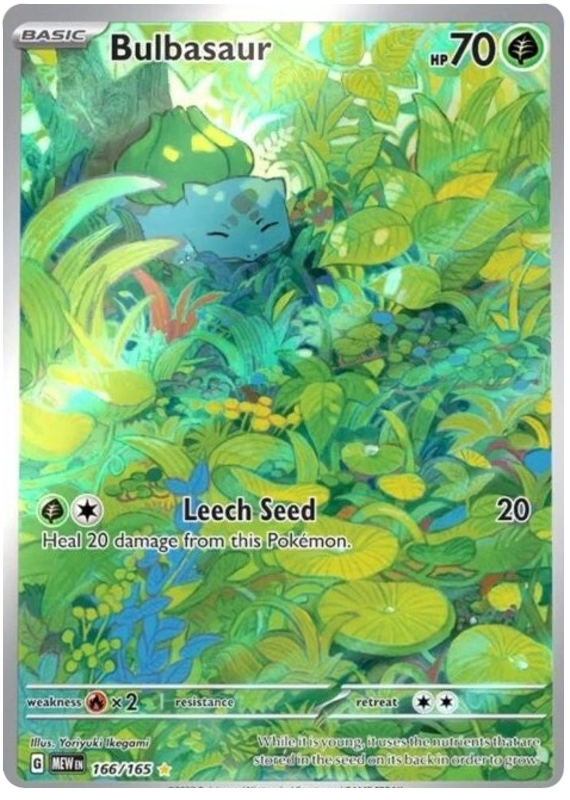 Bulbasaur (166/165) [Scarlet & Violet 151] | Dumpster Cat Games