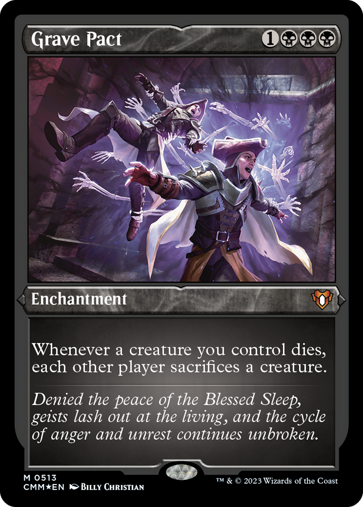 Grave Pact (Foil Etched) [Commander Masters] | Dumpster Cat Games