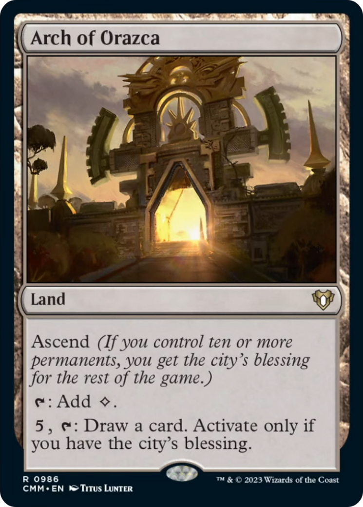 Arch of Orazca [Commander Masters] | Dumpster Cat Games
