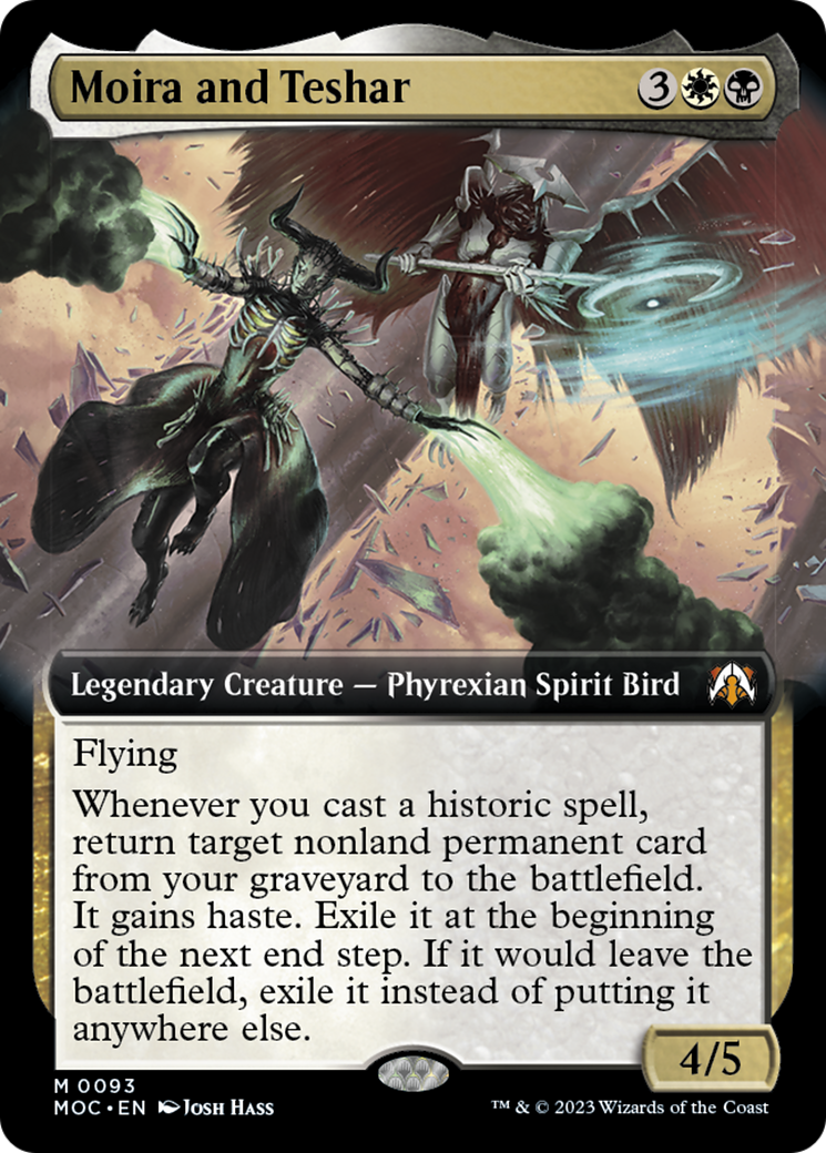 Moira and Teshar (Extended Art) [March of the Machine Commander] | Dumpster Cat Games