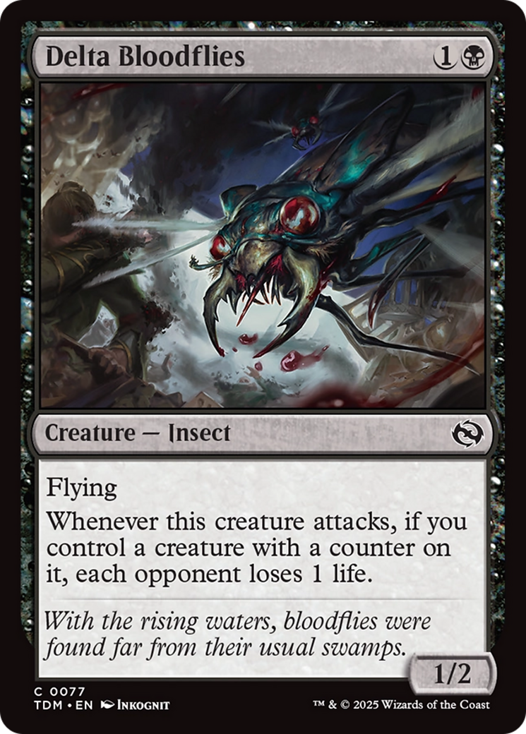 Delta Bloodflies [Tarkir: Dragonstorm] | Dumpster Cat Games