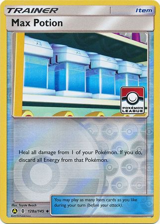 Max Potion (128a/145) (League Promo) [Sun & Moon: Guardians Rising] | Dumpster Cat Games