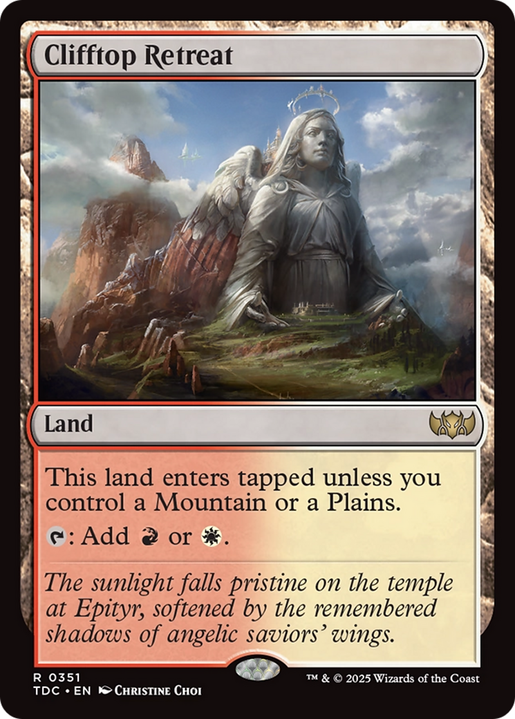 Clifftop Retreat [Tarkir: Dragonstorm Commander] | Dumpster Cat Games