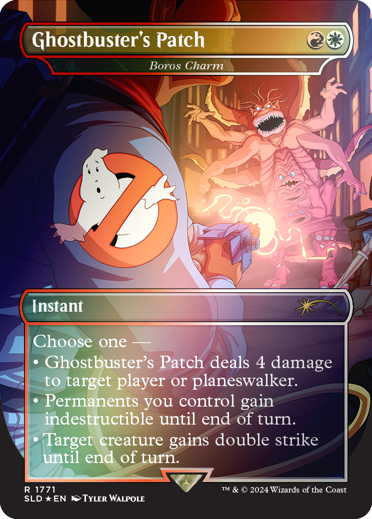 Ghostbuster's Patch - Boros Charm (Rainbow Foil) [Secret Lair Drop Series] | Dumpster Cat Games