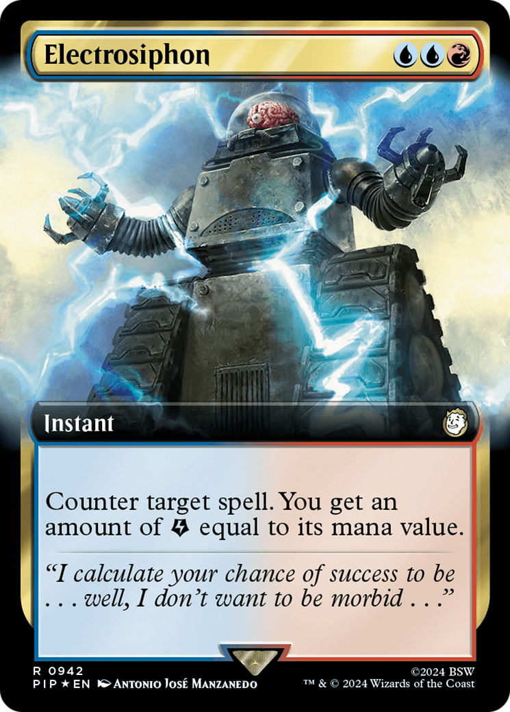 Electrosiphon (Extended Art) (Surge Foil) [Fallout] | Dumpster Cat Games