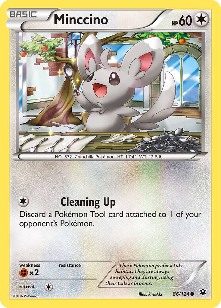 Minccino (86/124) [XY: Fates Collide] | Dumpster Cat Games