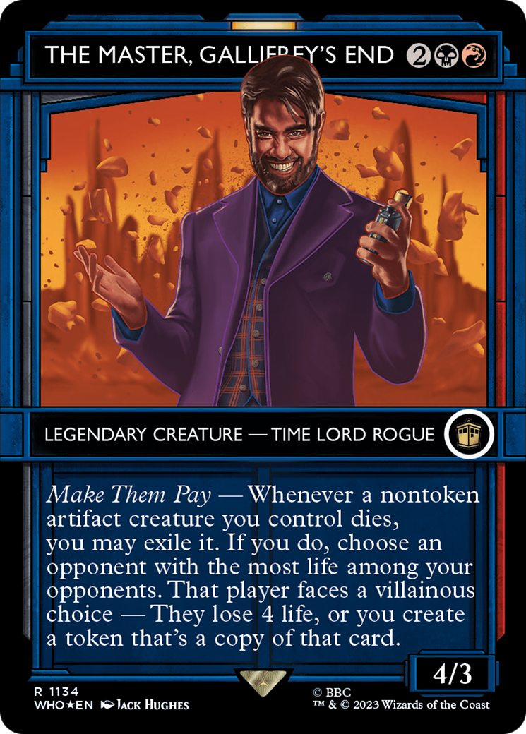 The Master, Gallifrey's End (Showcase) (Surge Foil) [Doctor Who] | Dumpster Cat Games