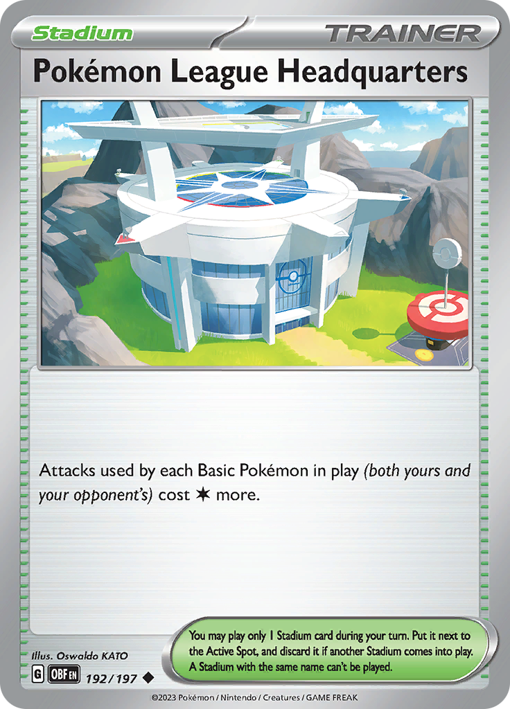 Pokemon League Headquarters (192/197) [Scarlet & Violet: Obsidian Flames] | Dumpster Cat Games
