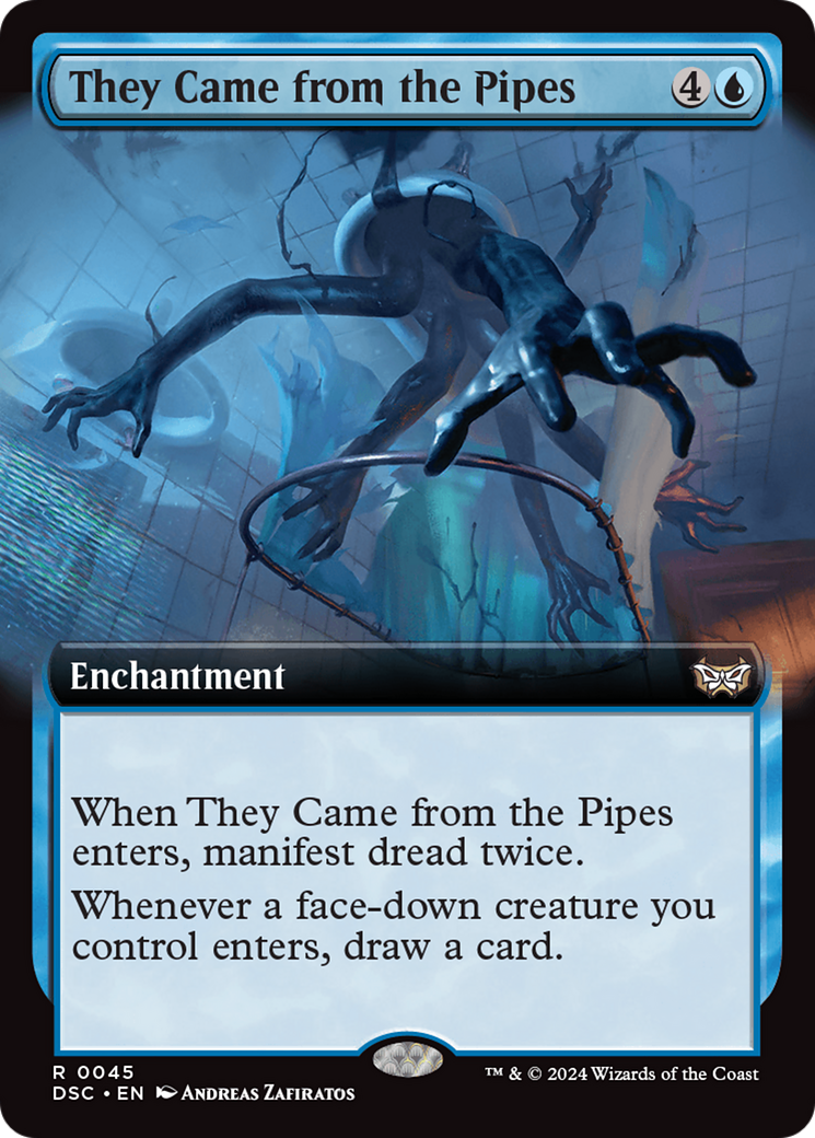 They Came from the Pipes (Extended Art) [Duskmourn: House of Horror Commander] | Dumpster Cat Games
