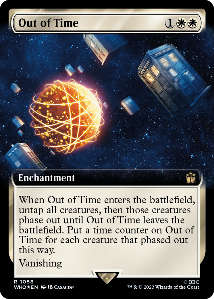 Out of Time (Extended Art) (Surge Foil) [Doctor Who] | Dumpster Cat Games