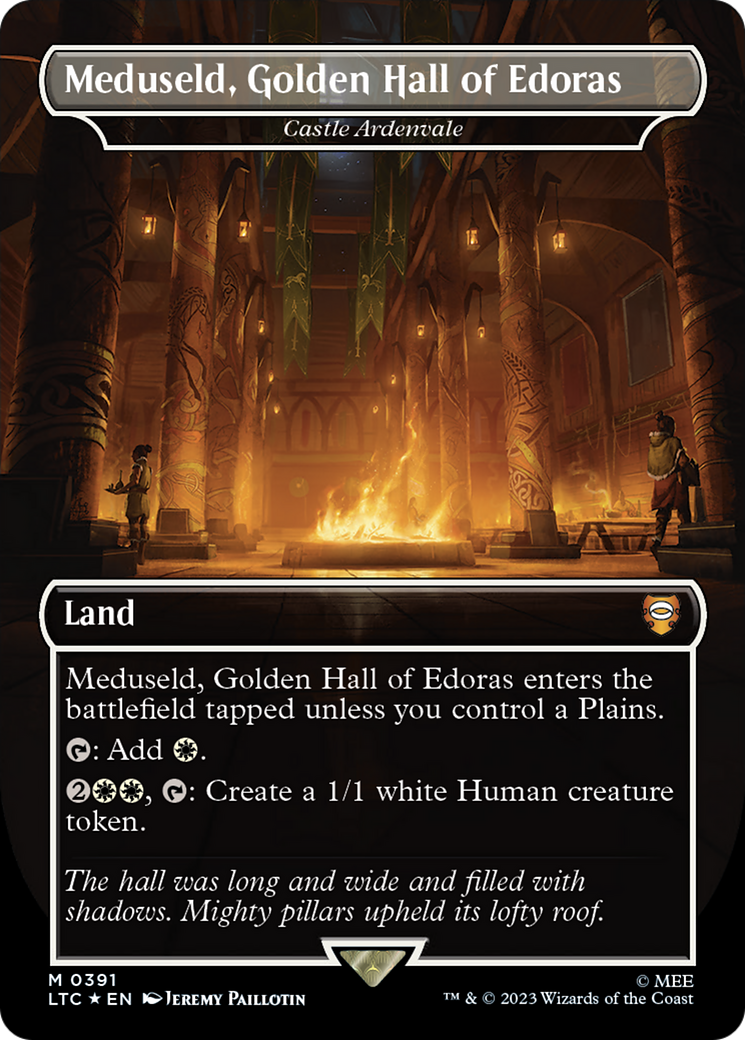 Meduseld, Golden Hall of Edoras - Castle Ardenvale (Surge Foil Realms and Relics) [The Lord of the Rings: Tales of Middle-Earth Commander] | Dumpster Cat Games