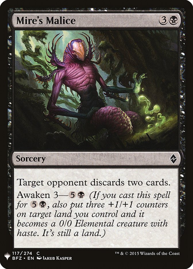 Mire's Malice [Mystery Booster] | Dumpster Cat Games